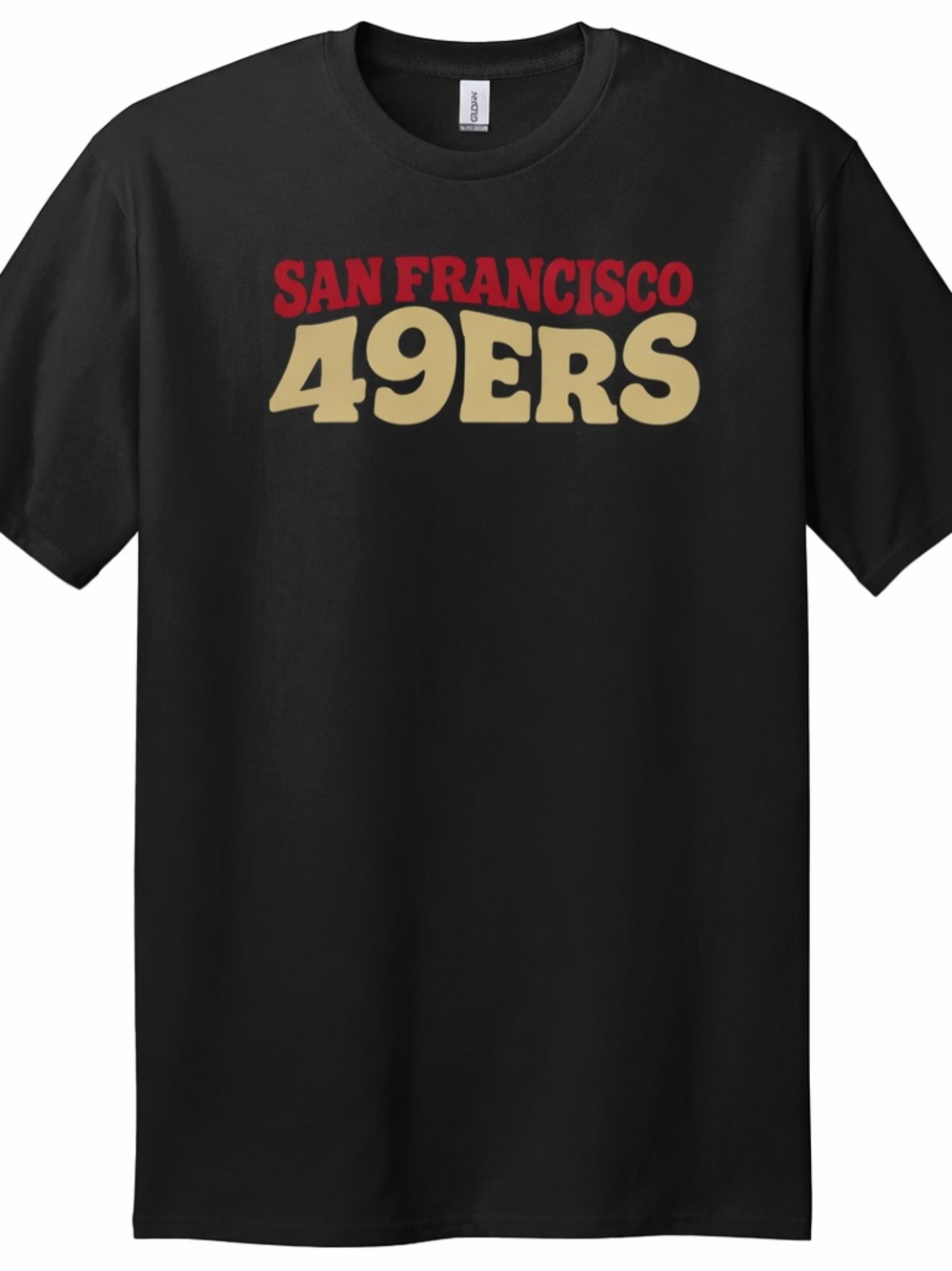 San Francisco 49ers Style Shirt Red Gold Football Graphic Tee Unisex